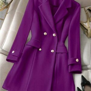 Forever New Vibrant Purple Trench Coat
